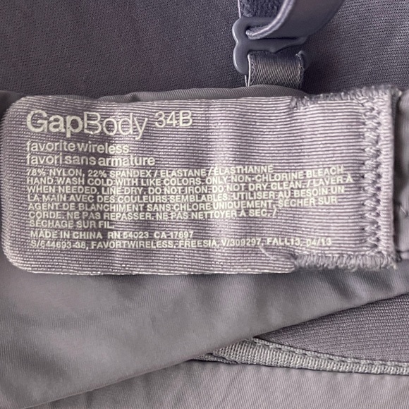 GapBody Lavender Wireless Bra - Picture 5 of 5